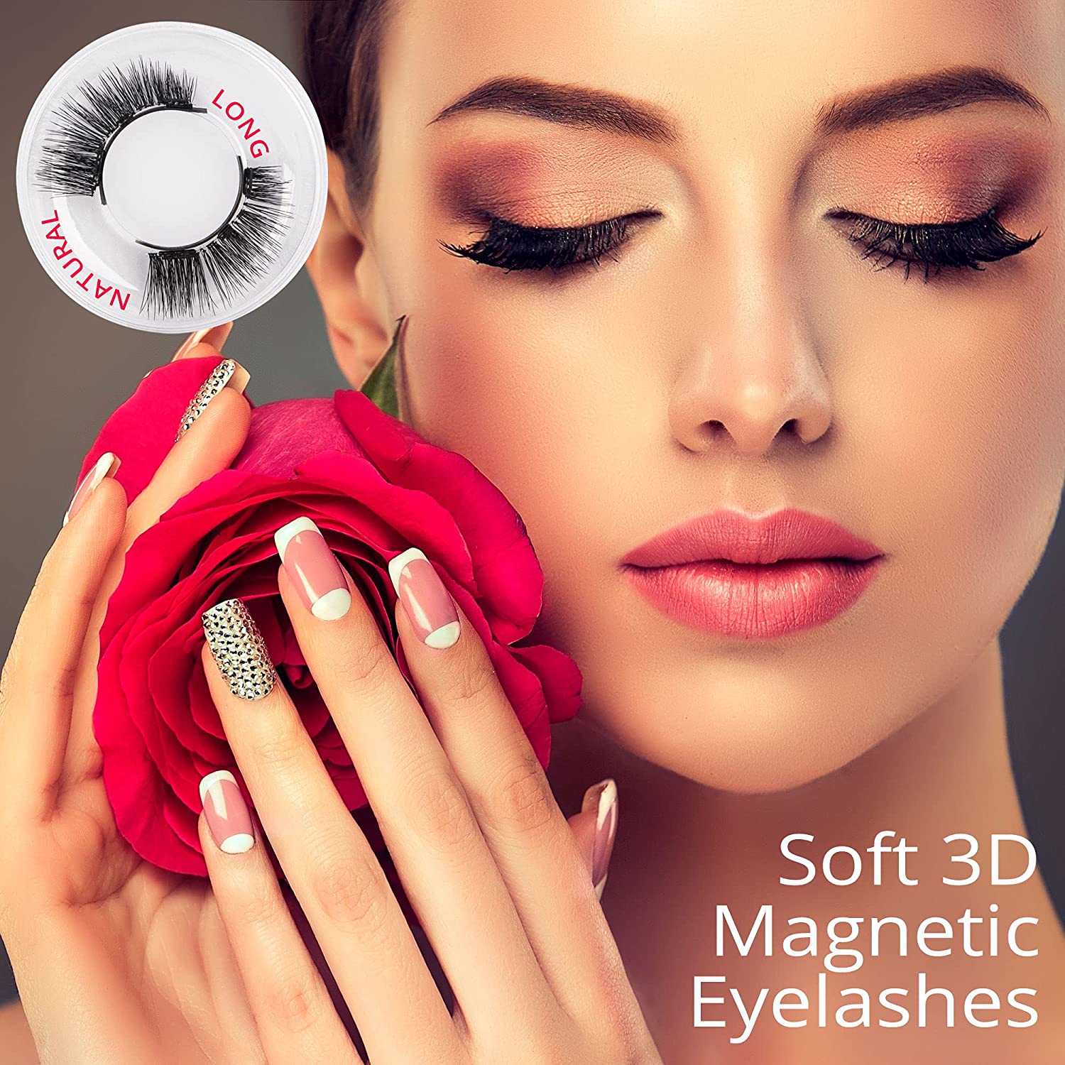 Shazi 3D Magnetic False Eyelashes with Tweezers