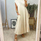 Sheria Elegant Pleated Dress