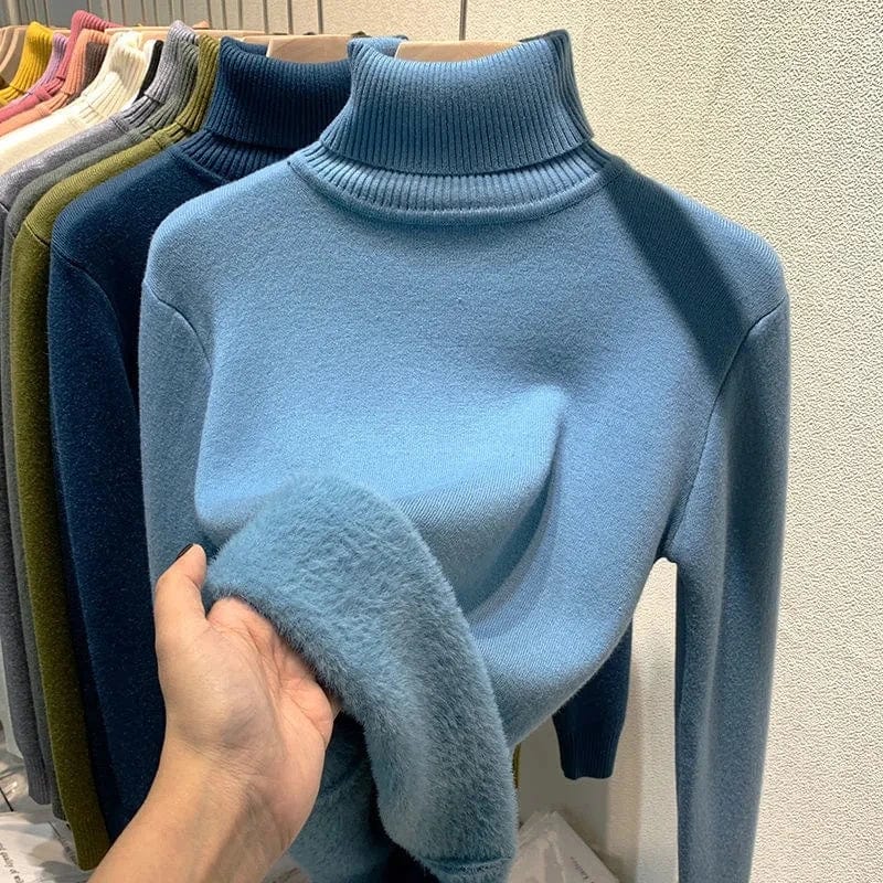 Steva Fleece Turtleneck Sweater | Limited Edition