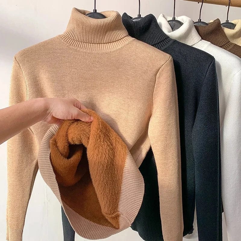 Steva Fleece Turtleneck Sweater | Limited Edition