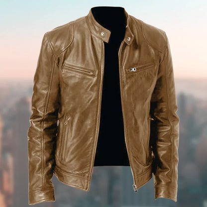 Lars | Men's Leather Jacket With Striking Design