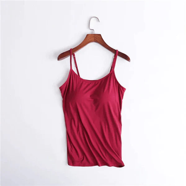 Tank top with integrated bra