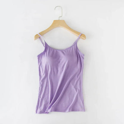 Tank top with integrated bra