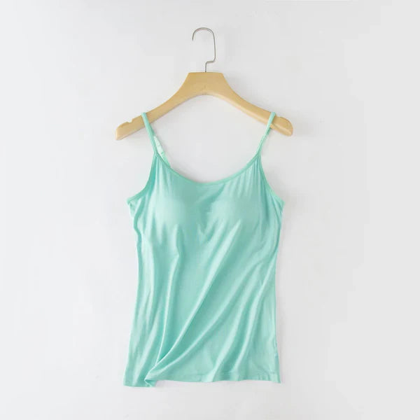 Tank top with integrated bra