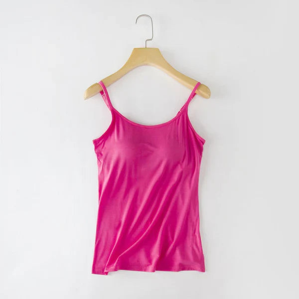 Tank top with integrated bra