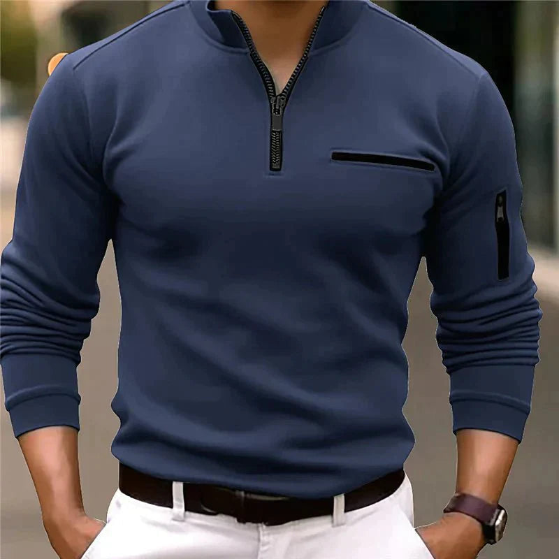 Tovas | Men's Quarter Zip Polo Shirt