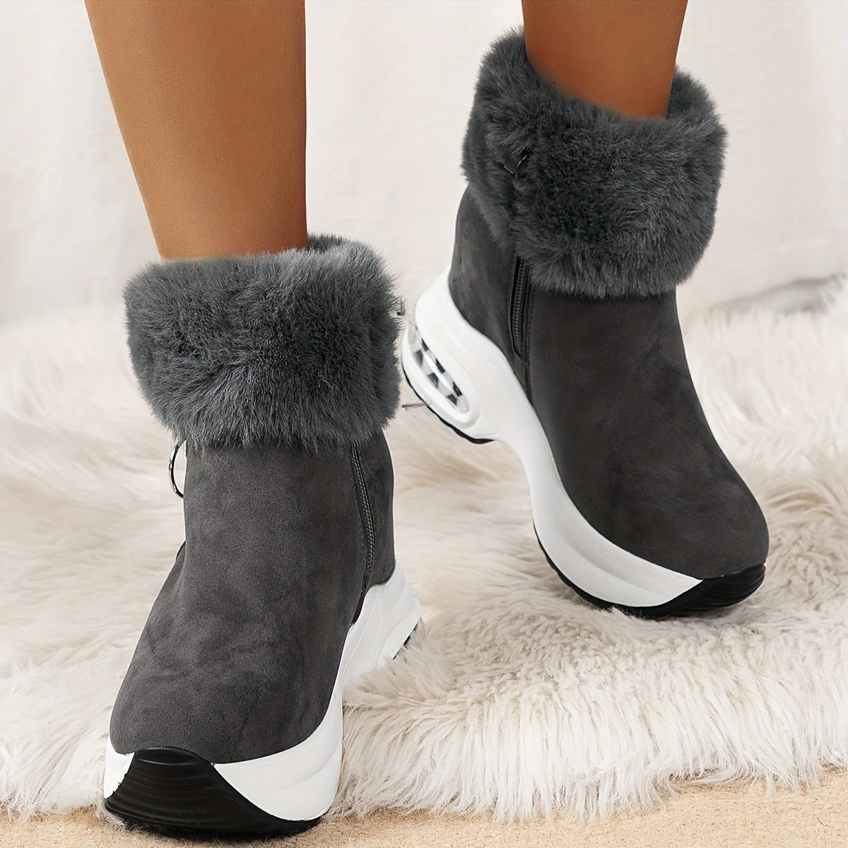 U-Warm Comfortable Boots with Side Zipper