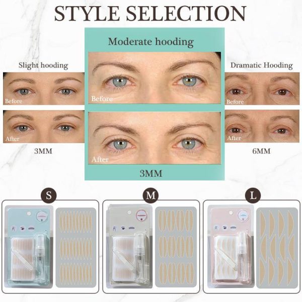 Concealed double eyelid tapes