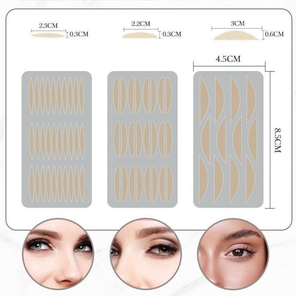Concealed double eyelid tapes