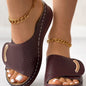 Veris Peep Toe Hollow Wedge Sandals