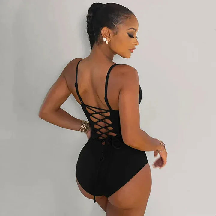 One-piece corset bodysuit