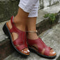 Weddy Orthopedic Leather Wedge Sandals 2023