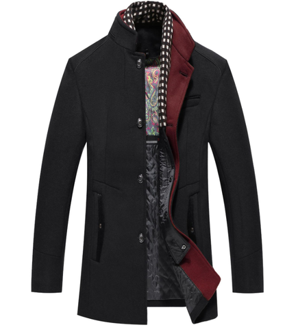 Stefan | Men's winter Coat Wool Coat For Cold Days