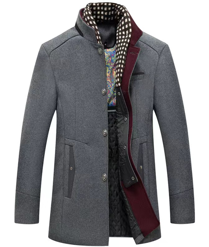 Stefan | Men's winter Coat Wool Coat For Cold Days