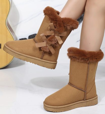 Remy | Classic Snow Boots with Fur Lining in the Middle of the Shaft Rose & Remy