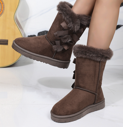 Remy | Classic Snow Boots with Fur Lining in the Middle of the Shaft Rose & Remy