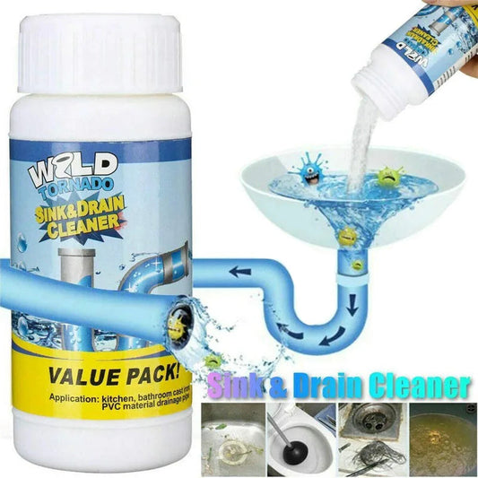 Wild powerful drain cleaner, sink cleaner