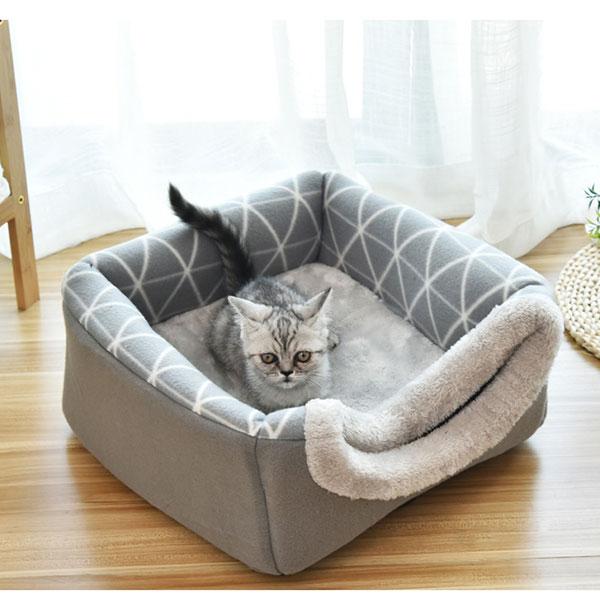 Yumna 2-in-1 house bed for cats
