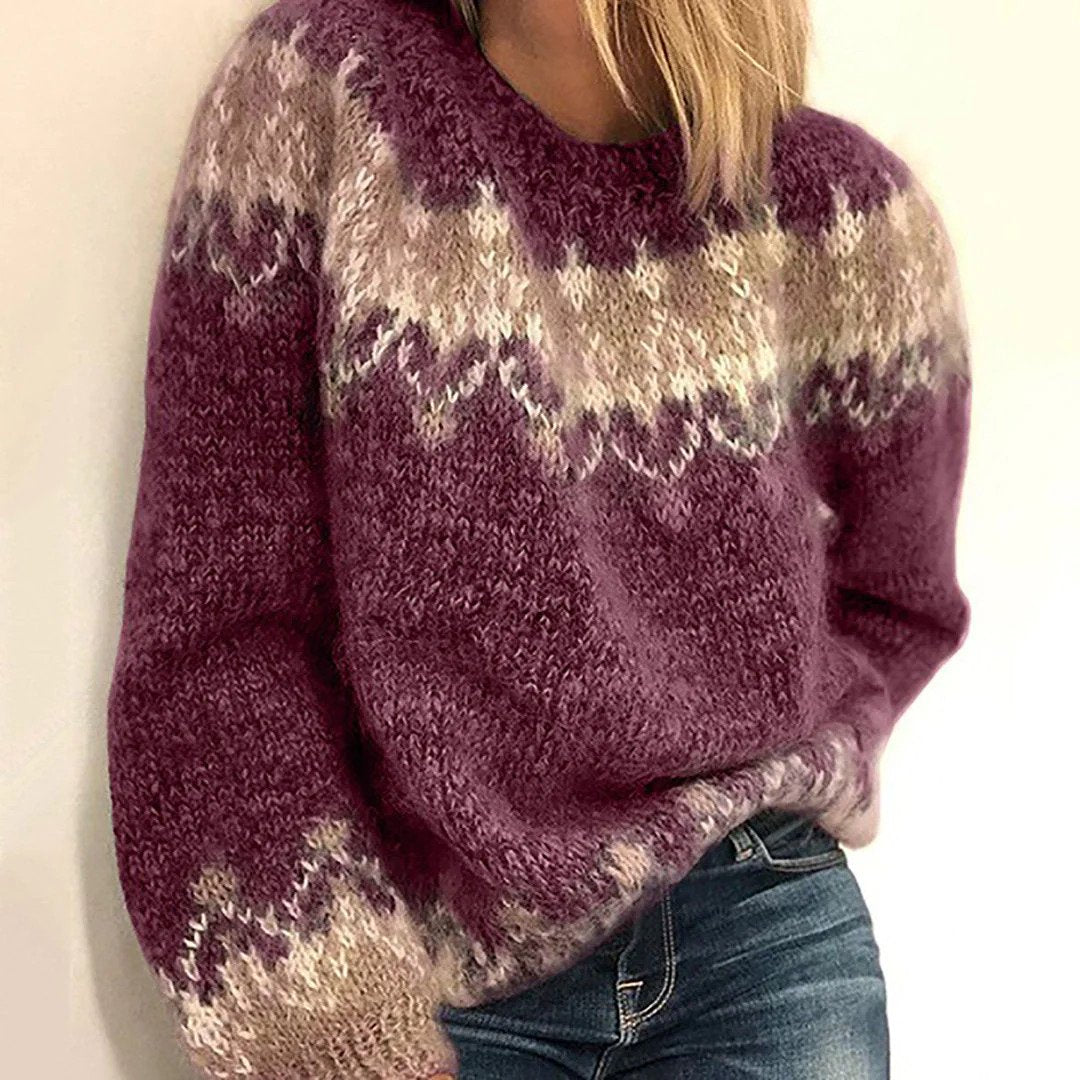 Yuzi women's chunky knit sweater
