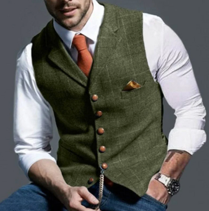 Zaynios | Checked Vest For Men