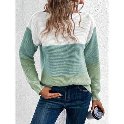 Sigridur | Chic Fall Sweater With Boat Neck For Women