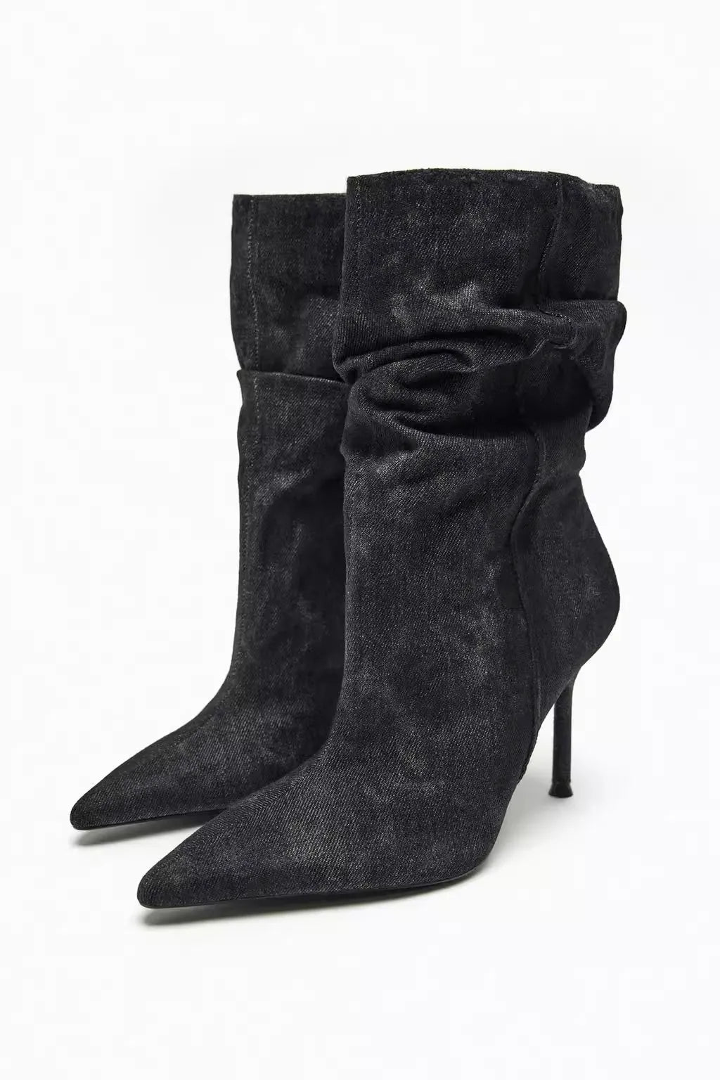 Norina | Elyce Denim High Heel Boots For Women