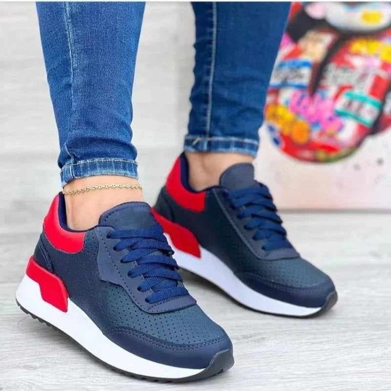 Daria | Tricolor Women's Sneakers With Modern Design - Sneakers