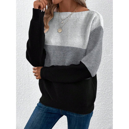 Sigridur | Chic Fall Sweater With Boat Neck For Women