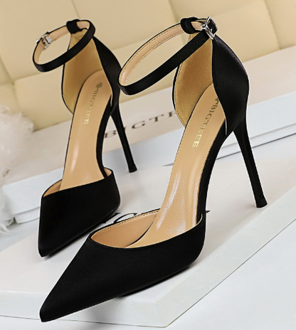 Muldore | Thin Suede Sandals Pumps With High Heel