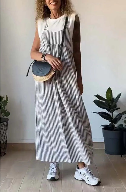 Selina | Casual Striped Jumpsuit Dress For Stylish Women