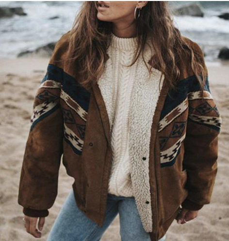 Cataverdia | Sophisticated Boho Winter Jacket For Women In Brown