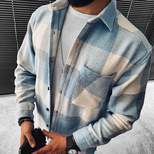 Regore | Shirt Blouse With Check Pattern For Men