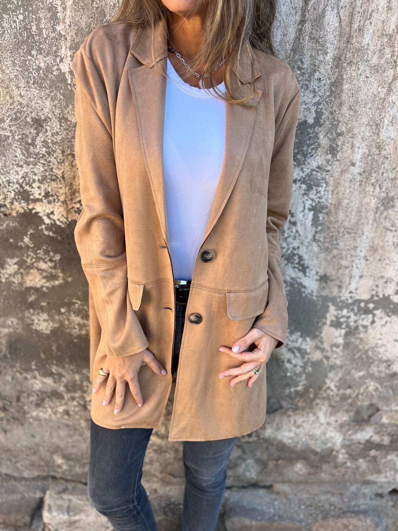 Mattildia | Coat Made Of Faux Suede