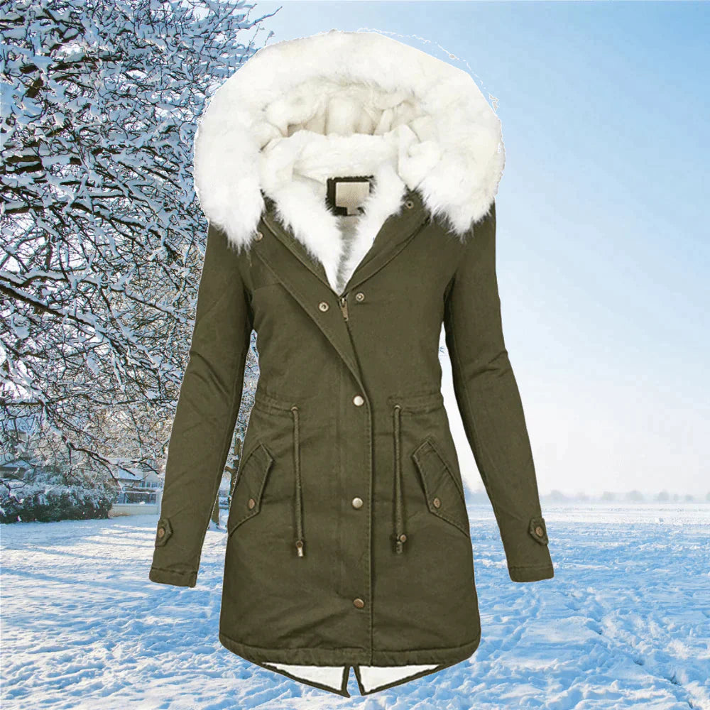 Scames | Coat With Hood And Fur Lining