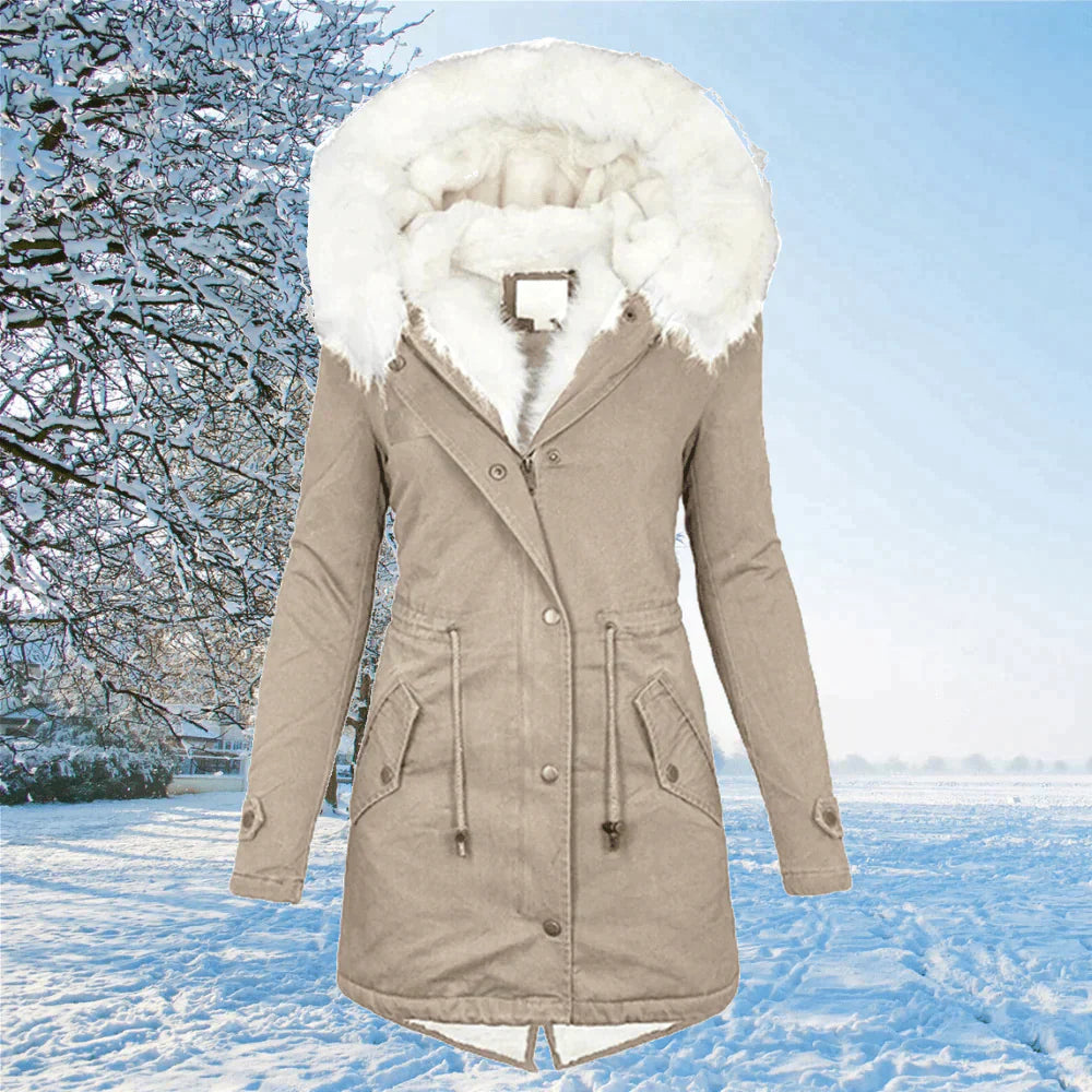 Scames | Coat With Hood And Fur Lining