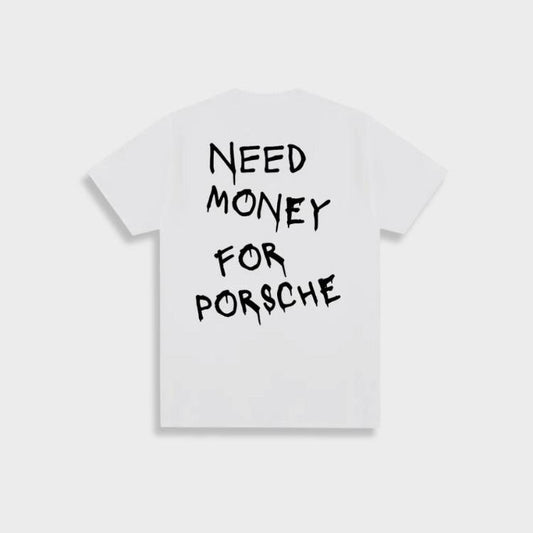 Vincio | Vintage 'Need Money For Porsche' T-Shirt For Men